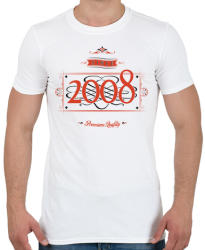 printfashion since-2008-red-black - Férfi póló - Fehér (538599)