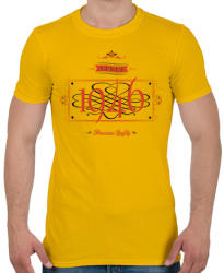 printfashion since-1946-red-black - Férfi póló - Sárga (525350)