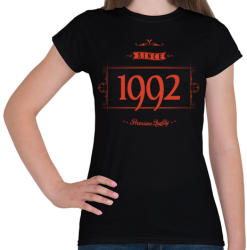 printfashion since-1992-red-black - Női póló - Fekete (531878)