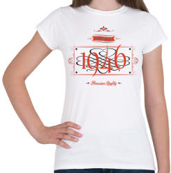 printfashion since-1946-red-black - Női póló - Fehér (525391)