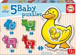 Educa Baby sziluett puzzle - Farm - 2,3,4 db-os (14865)