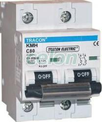 Tracon Electric Siguranţă automată pentru curenţi mari, 2 poli, curba C 63A, 6kA (263)