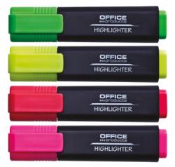 Office Products Textmarker varf lat, 4 culori/set, Office Products (OF-17055214-99)