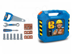 Smoby Valiză cu scule Bob the builder Smoby albastru cu 12 accesorii (SM360153)