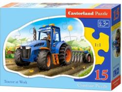 Castorland Traktor munka közben sziluett puzzle 15 db-os (B-015184)