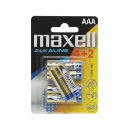 Maxell 18734 Mikro ceruza elem, 1, 5V, (AAA, LR3 méret), 4 + 2 db / csomag