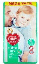 Tesco Loves Baby Ultra Dry 4+ Maxi+ nadrágpelenka 9-20 kg 50 db