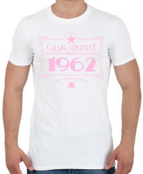 printfashion csillag-1962-pink - Férfi póló - Fehér (549006)