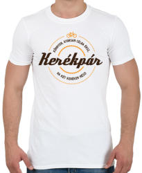 printfashion kerekpar-brown-orange - Férfi póló - Fehér (559412)
