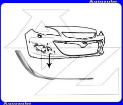 OPEL ASTRA J 2012.09-től /P10/ Első lökhárító rács krómdíszléc jobb W111111