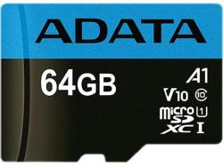 ADATA microSDXC 64GB C10/UHS-I/A1 AUSDX64GUICL10A1-RA1