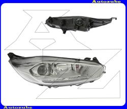 FORD FIESTA MK6 2013.02-2017.05. Fényszóró jobb króm házas (H7/H1/LED) projektoros, nappali fénnyel, motorral TYC 20-14601-06-2