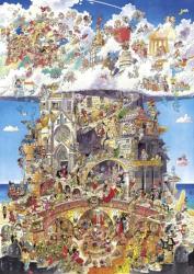Heye 29118 - Triangular puzzle - Heaven and Hell, Pades - 1500 db-os puzzle