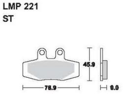 AP RACING fékbetét hátsó KTM EXC 125 1990-1990 221 ST