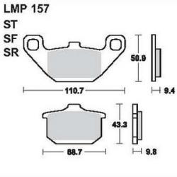 AP RACING fékbetét első KAWASAKI VN 1500 B1-B4 C1-C4 Vulcan -198