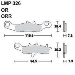 AP RACING fékbetét első KAWASAKI KX 80 R7 T7 W1 Y1 W2 Y2 1997-20