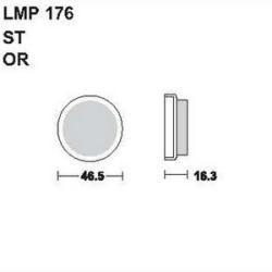 AP RACING fékbetét hátsó YAMAHA YTM 225 DRN DRS Tri Moto 1985-19