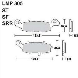 AP RACING fékbetét első KAWASAKI ER-5 500 -2001 305 SF