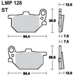 AP RACING fékbetét első YAMAHA XS 750 SE Right 1979-1980 128 ST