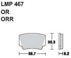 AP RACING fékbetét első KTM SX 505 ATV 2008 467 ORR