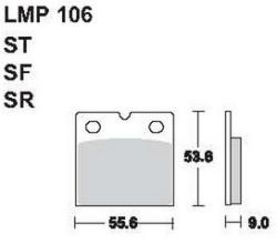 AP RACING fékbetét első DUCATI 900 Sport -1977 106 ST