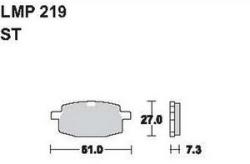 AP RACING fékbetét első PGO 50 Big Max 1994-2002 219 ST