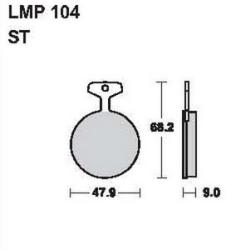 AP RACING fékbetét első YAMAHA TX 750 1973-1974 104 ST