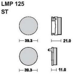 AP RACING fékbetét első HONDA CG 110 1977-1979 125 ST