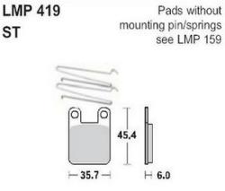AP RACING fékbetét első YAMAHA 0 AJP Caliper incl. pin spring 41