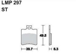 AP RACING fékbetét első APRILIA 50 Sonic GP -1999 297 ST