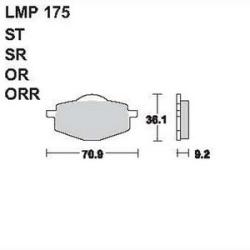 AP RACING fékbetét első MBK 125 Flame R F 1995-2003 175 ST