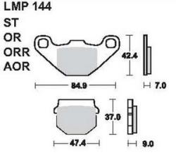 AP RACING fékbetét első TGB 50 Trigger -1999 144 ST