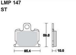 AP RACING fékbetét első YAMAHA XZ 550 1982-1982 147 ST
