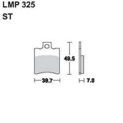 AP RACING fékbetét első PIAGGIO VESPA NRG. 1 50 1994-1995 325 ST