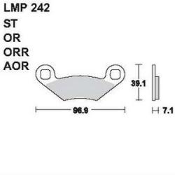 AP RACING fékbetét első POLARIS 325 XpEd. 2000-2001 242 AOR
