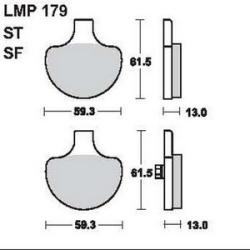 AP RACING fékbetét első HARLEY DAVIDSON FXE 1340 1985-1986 179 S
