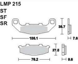 AP RACING fékbetét első KAWASAKI ZR 550 Zephyr Germany fr. no. B02