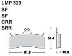 AP RACING fékbetét első YAMAHA YZF 750 R7 OW02 Race kit -1999 32