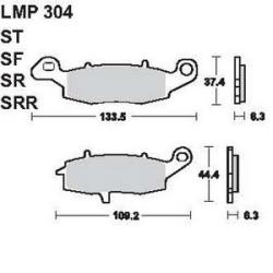 AP RACING fékbetét hátsó SUZUKI M 1800 R2 Intruder -2008 304 SR
