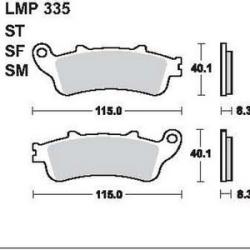 AP RACING fékbetét első HONDA VTX 1800 -2001 335 SF