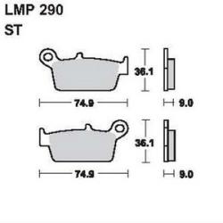 AP RACING fékbetét első KYMCO 50 Filly LX 2001-2001 290 ST