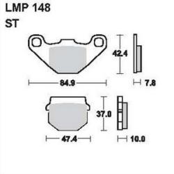 AP RACING fékbetét első HONDA MB 80 -1980 148 ST