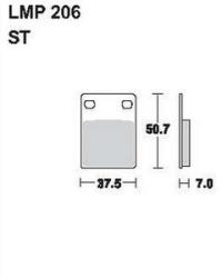 AP RACING fékbetét első APRILIA RX 125 -1986 206 ST