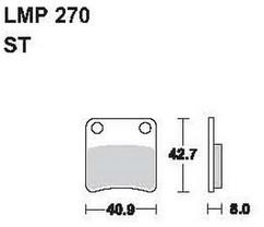 AP RACING fékbetét első DAELIM GZ 50 G Message -1998 270 ST