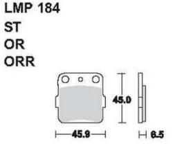 AP RACING fékbetét első HONDA ATC 250 R 1982-1984 184 OR