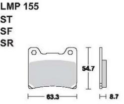 AP RACING fékbetét első YAMAHA FZ 400 N -1987 155 ST