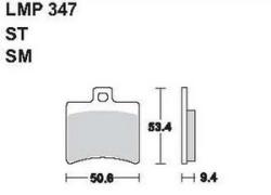 AP RACING fékbetét hátsó APRILIA 500 Scarabeo 2003-2006 347 ST