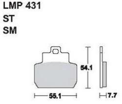 AP RACING fékbetét hátsó PIAGGIO VESPA 250 X8 -2006 431 ST