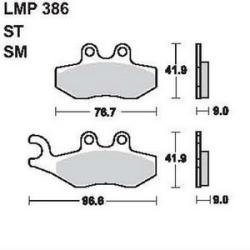 AP RACING fékbetét első PIAGGIO VESPA 200 X8 2004-2004 386 ST