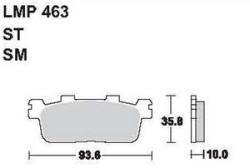 AP RACING fékbetét hátsó KYMCO 300 Xciting Ri 2008 463 SM